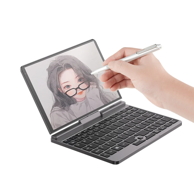 Pocket Notebook Computer core N100 16+256GB SSD laptops 8 inch win10/11 Laptop Portable Computer for Business