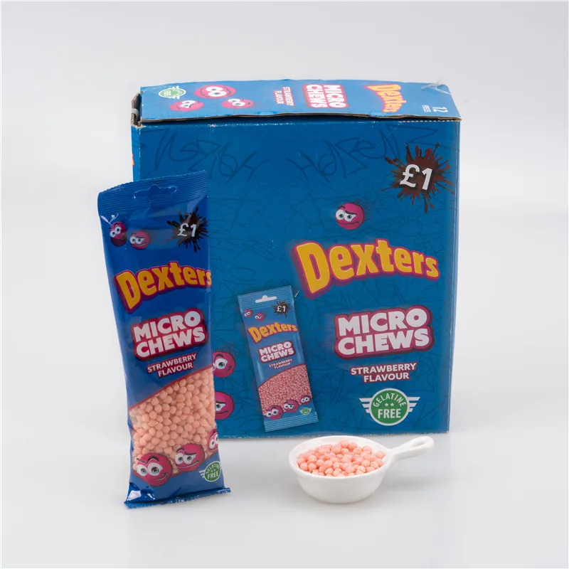 Strawberry Flavor Mini Sweets Mini Chewing Fruit Shaped Strawberry Flavored Soft Candy wholesale bulk candy factory