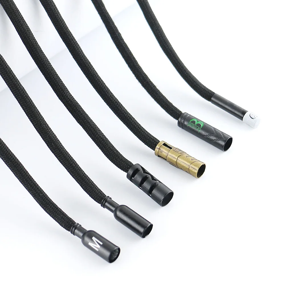 Custom Logo Braided Polyester Round Hoodie Drawcord Draw Cord String With Plastic Or Metal Tip