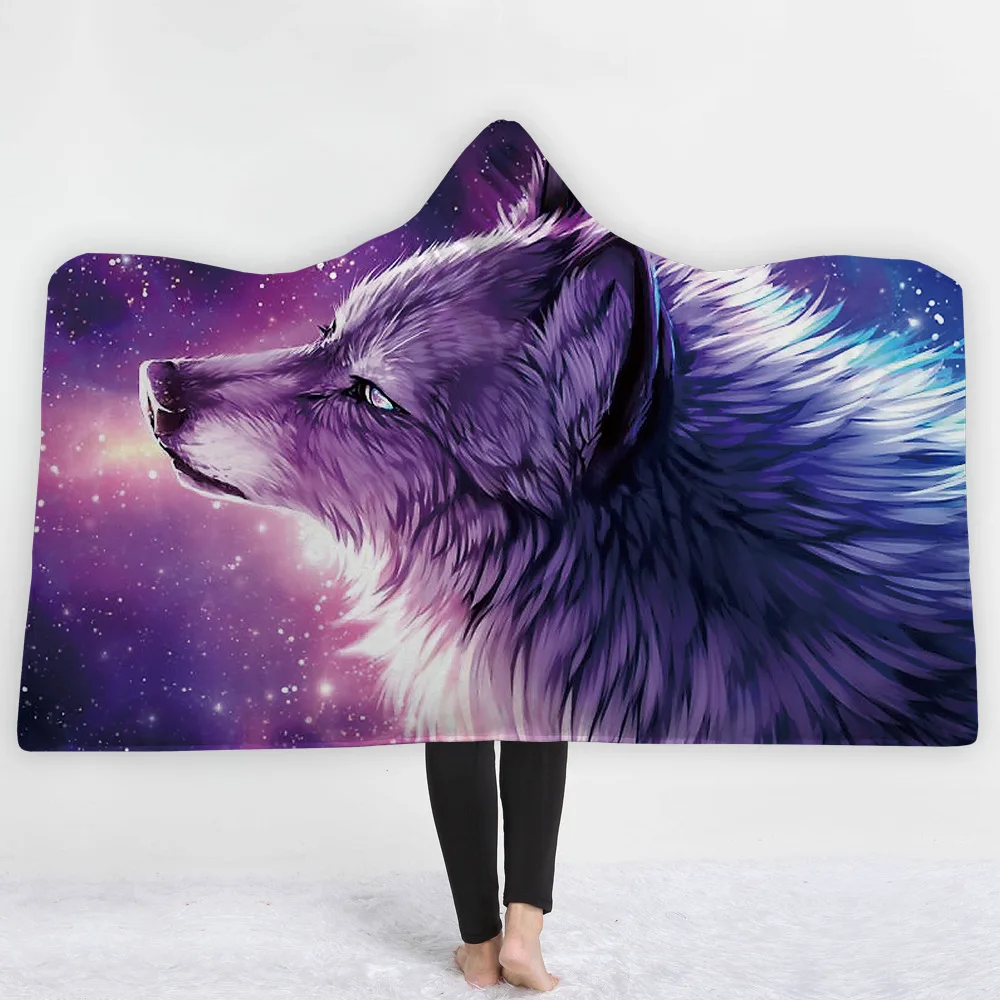 Christmas series top quality printed fleece waerable hoodie blanket oversize,hoodie blanket hoodie