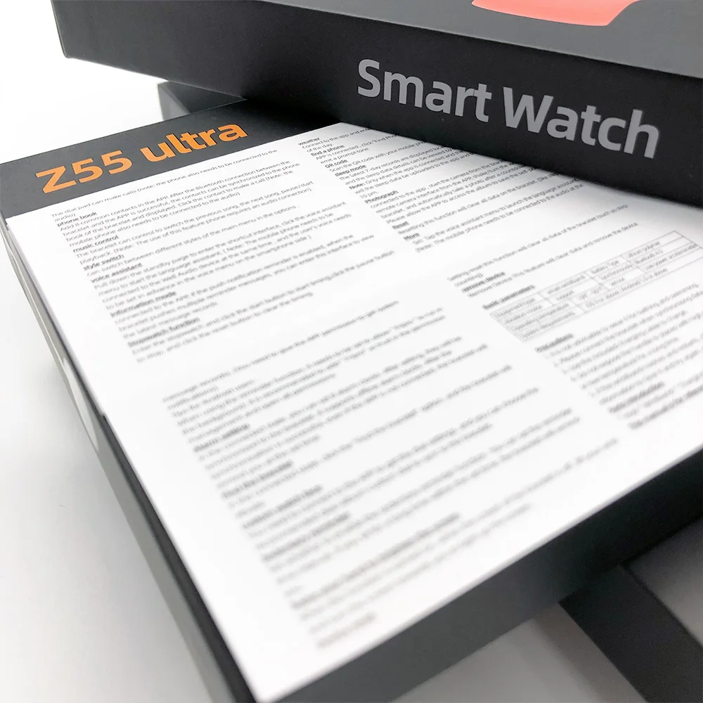 2023 Z55 Ultra Smart Watch 2.05 Inch Screen Rotating Dual Buttons Series 8 S8 IWO Smartwatch Z55Ultra reloj Inteligente seri 8