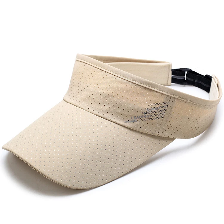 OEM Wholesale Custom 21 Colors Adjustable Embroidery Logo Sun Visor Hat Men And Women Sun Top Cap
