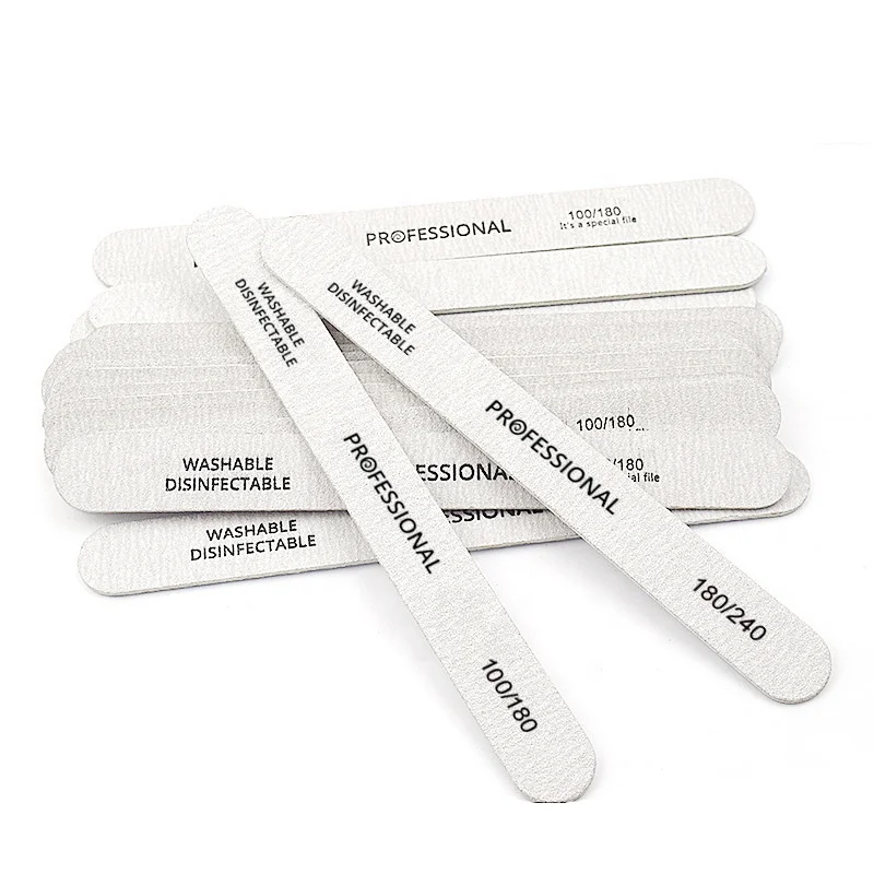 High Quality OEM Custom Printing Logo Wooden Nail File Disposable Waterproof Wood Nail File Promotional Nail File