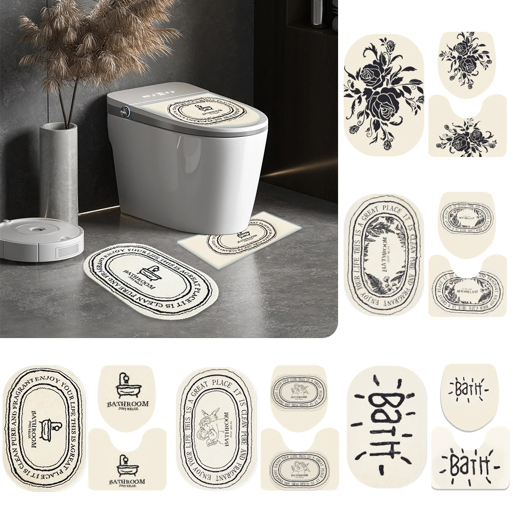 Aesthetic Blank Hot Selling Coral Velvet Fleece Memory Foam Washable Low-Profile Customized Bathroom Mats For Bathroom