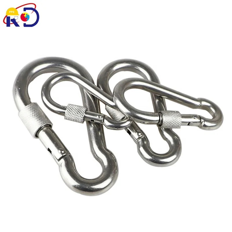 Stainless steel mountaineering buckle with nut