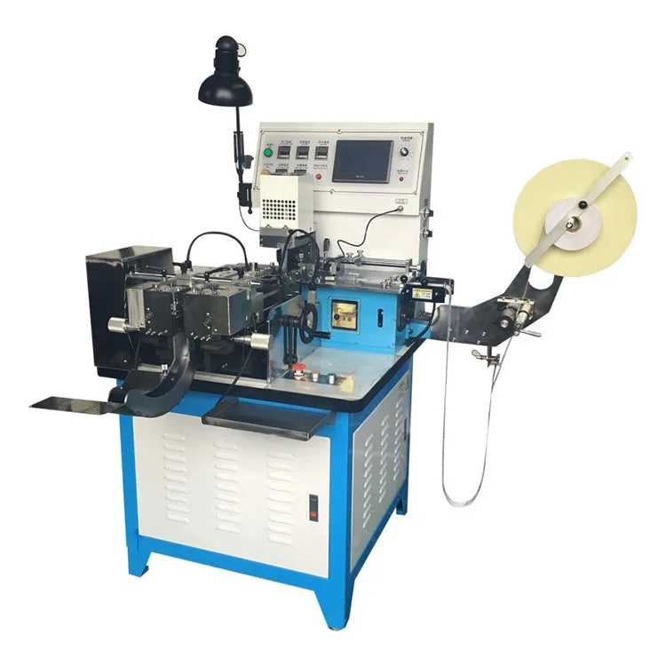 
Auto multi functional woven label cutting and folding machine 