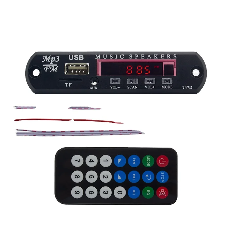 Blue tooth5.0 Transmitters Control Radio Receive Board MV9A audio mp3 usb player decoder module usb player board for car