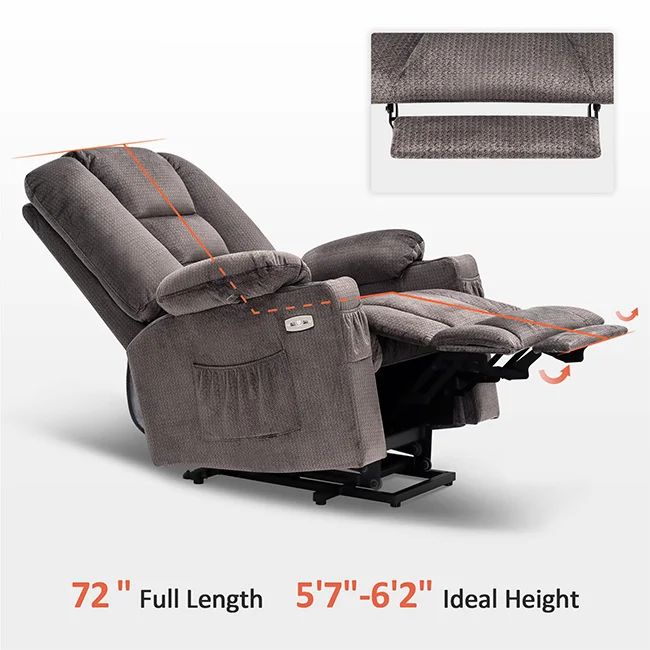 CY Hot Sale Electric Power Lift Recliner sofa Chair with Massage and Heat for Elderly