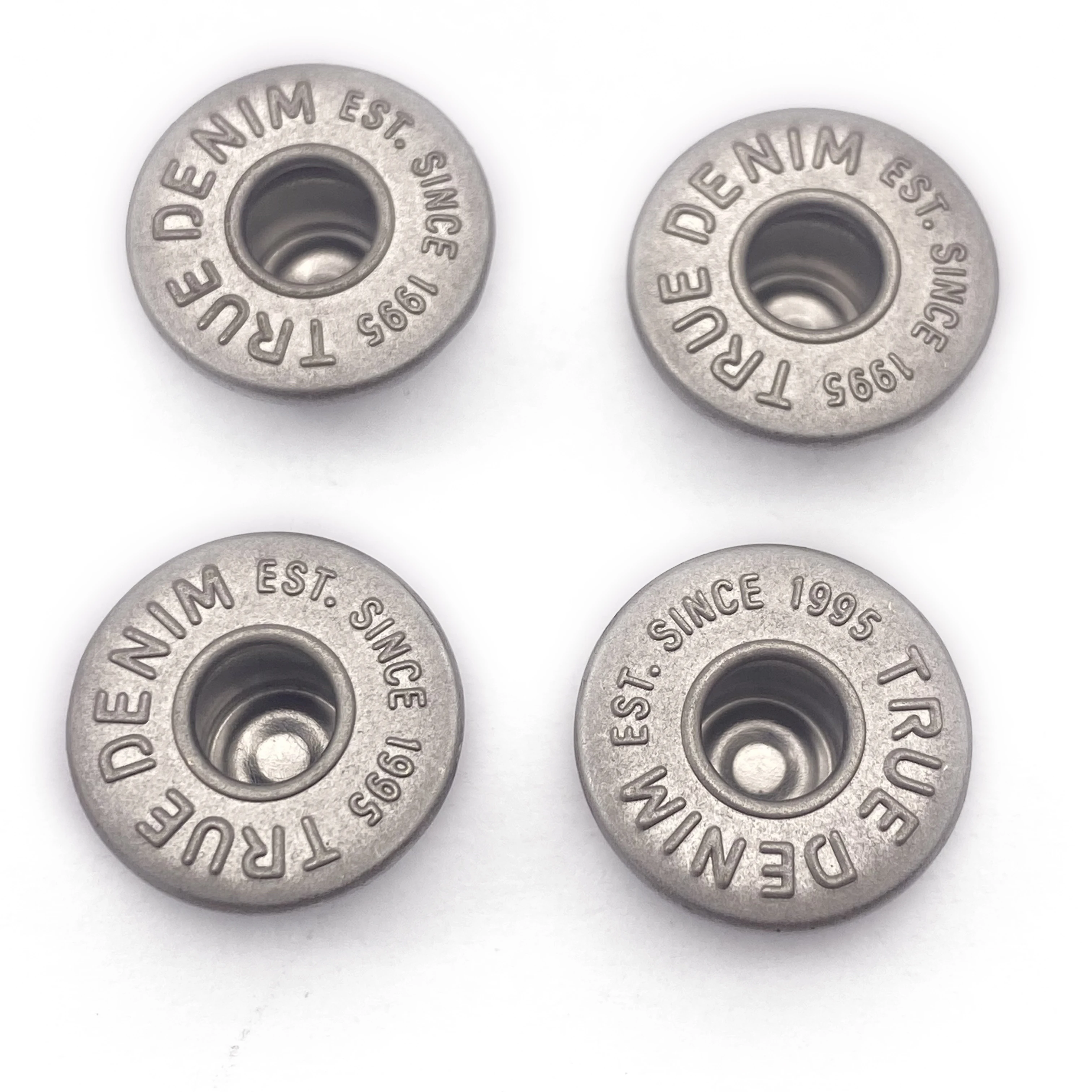 Silver New Branded Fashion Nail Metal Custom metal alloy Jeans Button Rivets For Jacket,jean,garment button