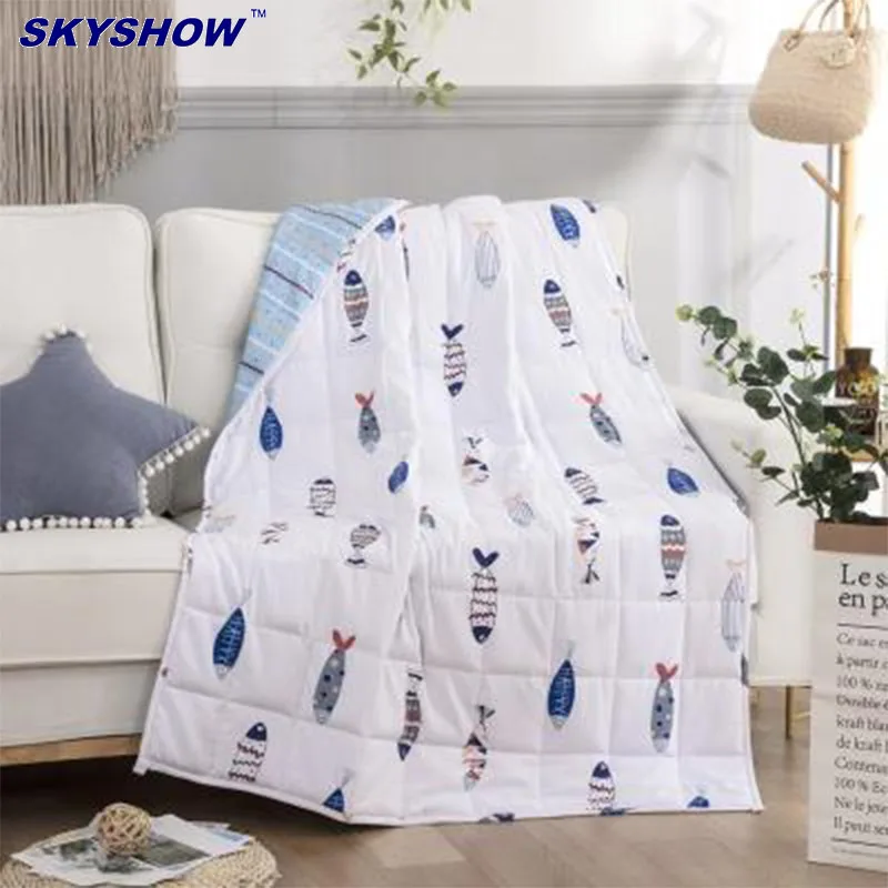 
Health Care Children Weighted Baby Blanket 5Lbs Printed Weighted Blanket For Kids 