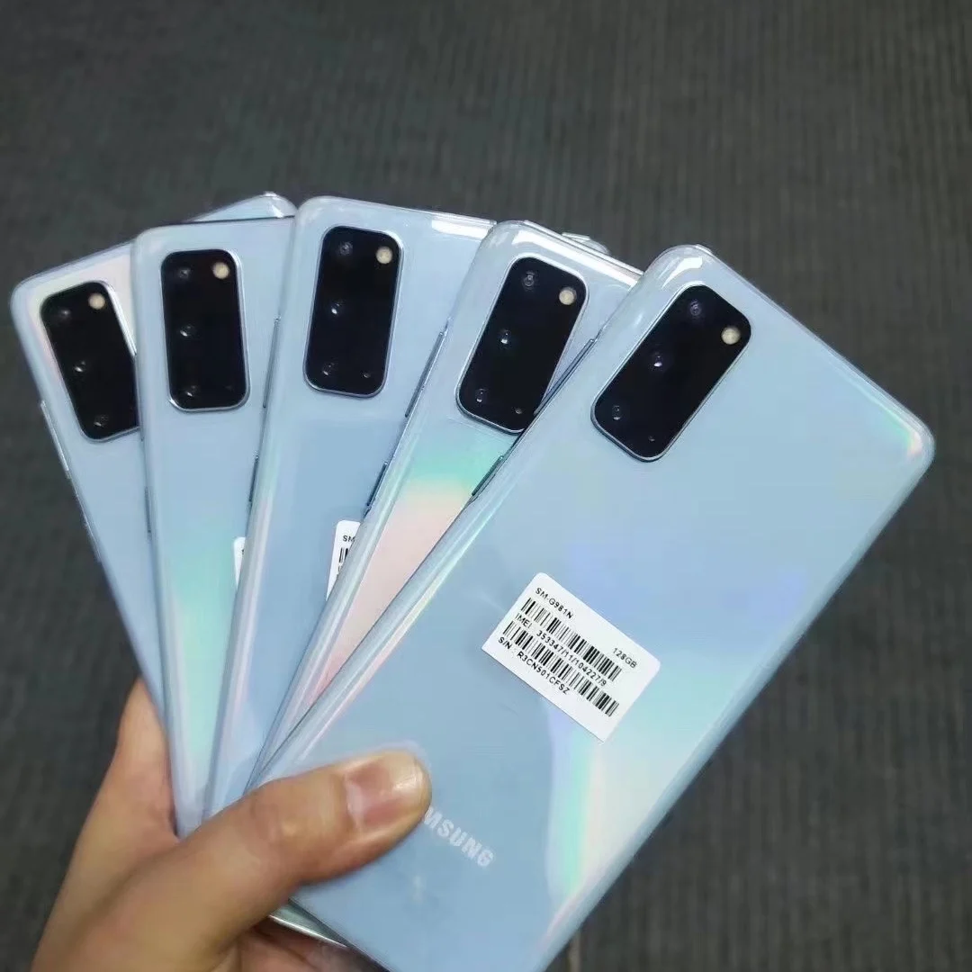 Cheapest Face recognition mobile phone unlocked 5g smartphone   S10 S10+ S20 + S20ultra used original phones for  5amsung