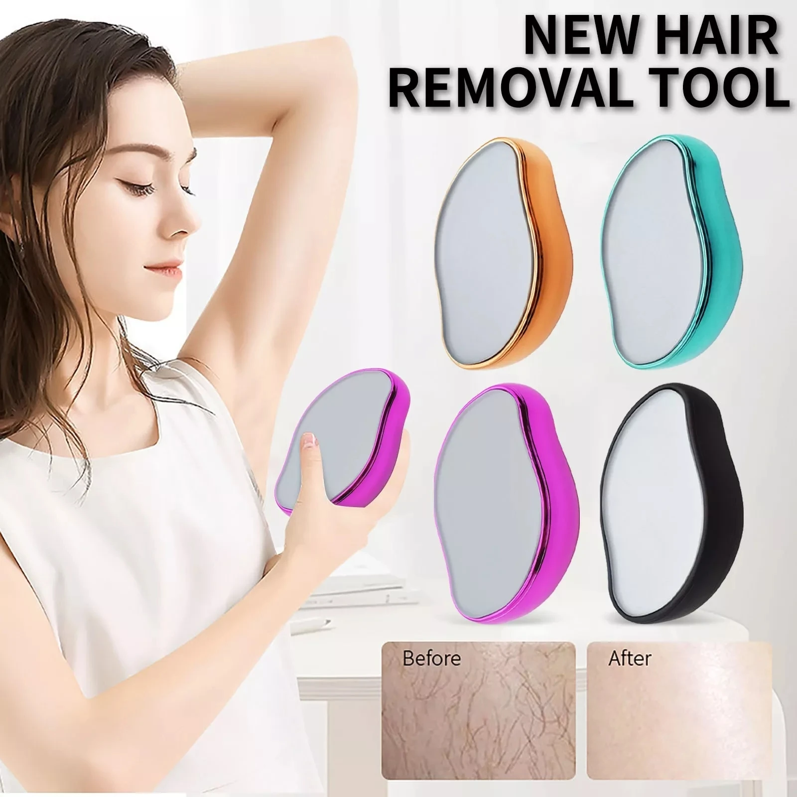 Hot selling painless crystal hair eraser remove crystal hair remover for hand and leg