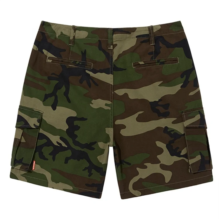 Custom Tooling Camo Shorts 6 Pocket Outdoor Sports Shorts Reliable Men Cotton Cargo Shorts Clothing