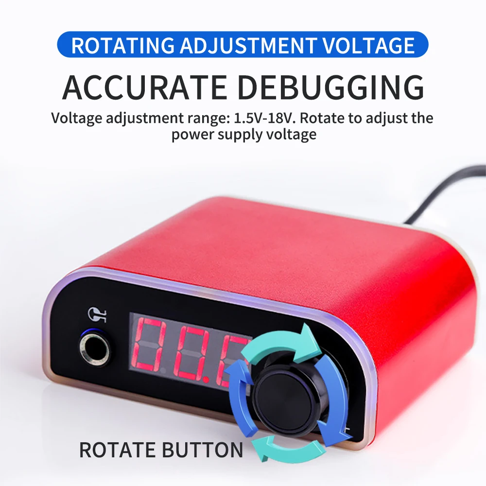 Hot Selling Wholesale Professional LED Screen Tattoo Power Supplies Mini Tattoo Power Supply For Tattoo Machine