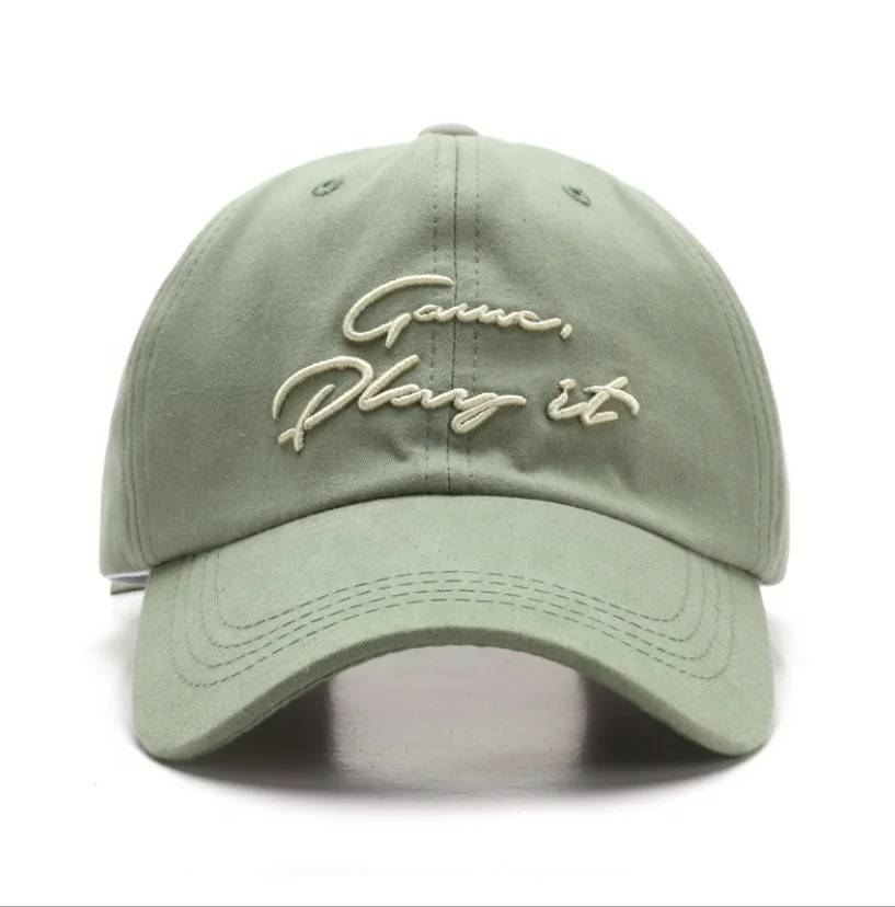Custom summer new fashion adjustable embroidered 6 panel basball cap