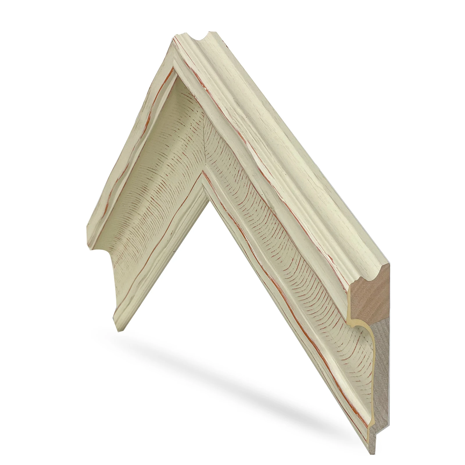 Manufacturers Wholesale Noble Elegant Photo Frames Custom Wall Decor White Wood Picture Frame for Gallery Artists Museum