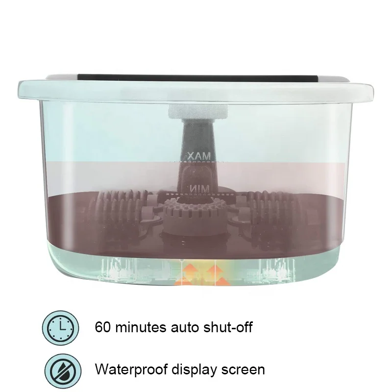 Factory 500W 3 in 1 Plastic Healthy Pedicure Machine Foot Spa with Bubbles & Heat & Red Lights