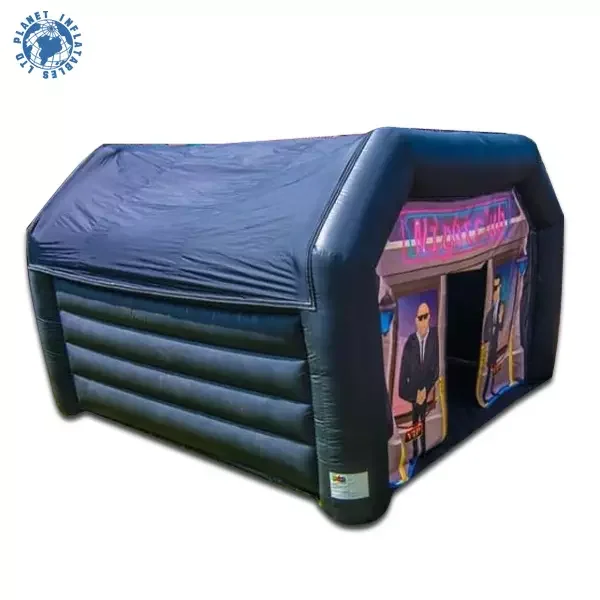 Outdoor PVC Commercial Black Led Disco Inflatable Night Club Pub Tent Party Inflatable Nightclub With Bar