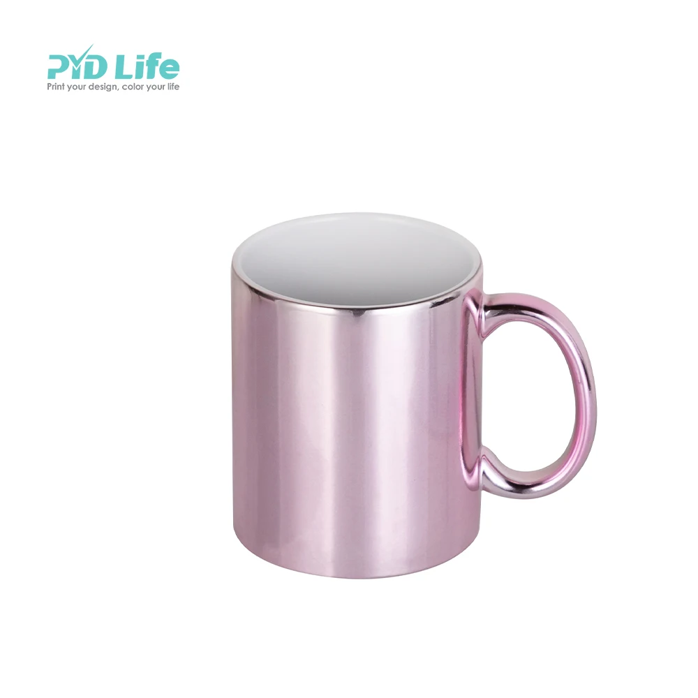 PYD Life 11 oz Custom Printing Drinking Directly Wholesale Creative Travel Plate Ceramic Mugs