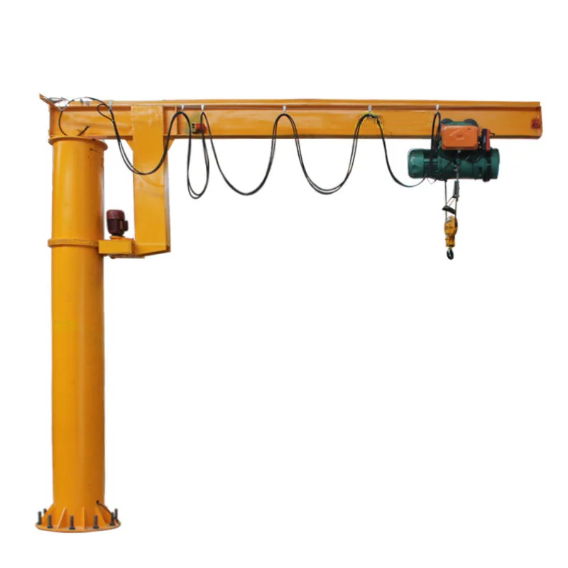 Pillar wall mounted mobile used portable slewing bearing for jib crane hoist 500 kg 2 ton price