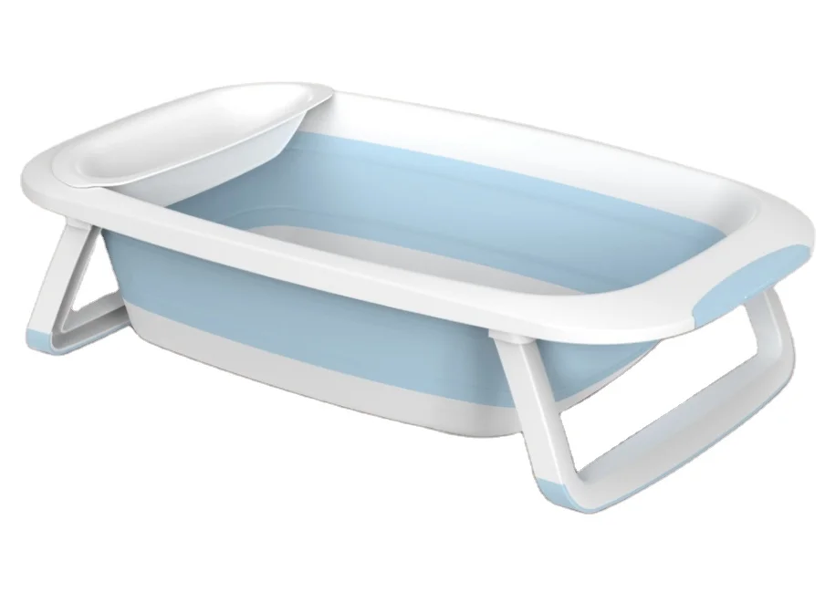 2022 Luxury Multi-Functional Portable Foldable Infant Newborn Bathtub Baby Child Plastic Folding Bath Bucket