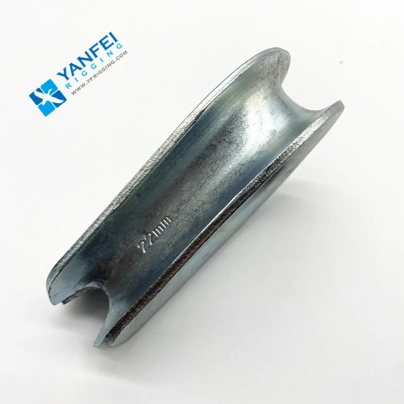 Fasteners Standard DIN6899 Steel Wire Rope Thimble, Cable Eyelet Thimble, Sailboat Hardware Wire Rope Fittings