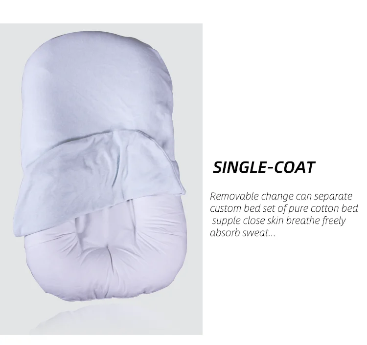 
2019 New design soft-absorb sweat newborn baby pillow bed 