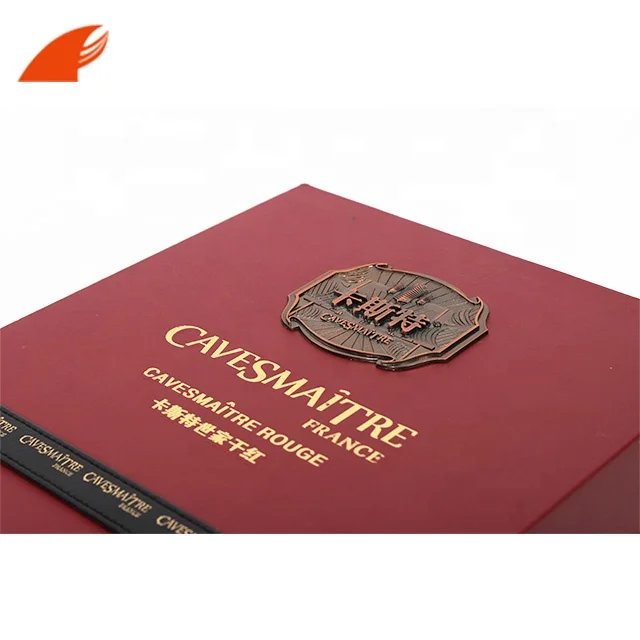 Custom Luxury  New Design Two Bottles MDF Wine Box With Leather Buckle And Handle/Metal Logo For Red Wine Packaging Wholesale