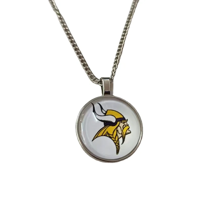 America Football LOGO 32 Team Pendant Necklace Factory Outlet Alloy Accessories For Party Gift Football Fans