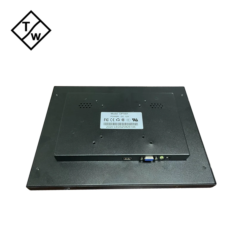 Customized Model 14 inch Metal Case TFT LCD Monitor for Kiosk, Touch Panel optional