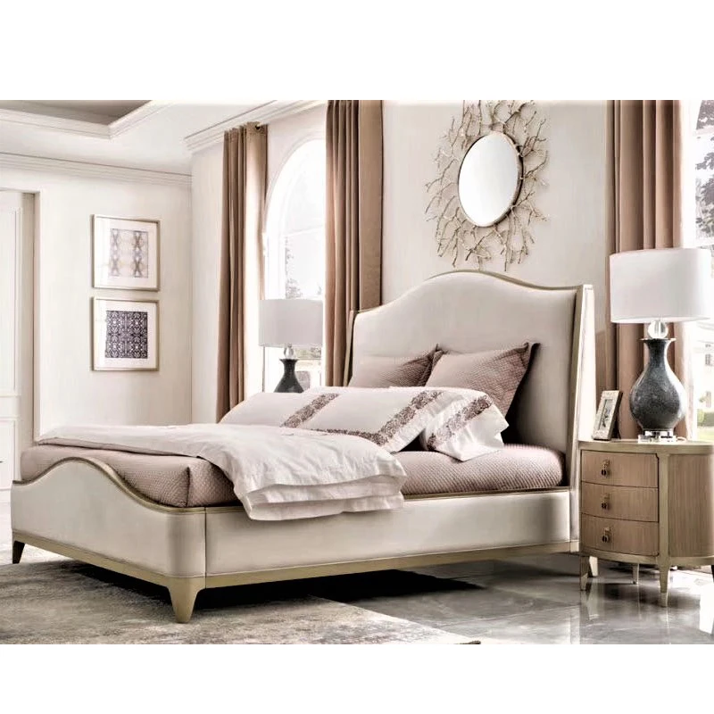 Полный комплект ручной работы из массива дерева, подходящий для двуспальной кровати, ночной стенд, нагрудный комод, шкаф, комплект для спальни