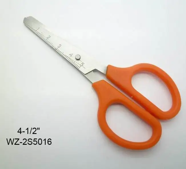 stainless steel material type small student scissors school scissors plastic scissors