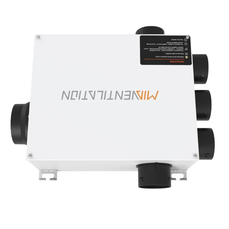 Wholehouse Multi-Port Ventilators HVAC System 450m3/h Stainless Steel Ventilation Fan Multiple Connection To Each Room