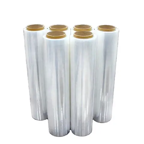 PE Plastic Jumbo Roll Machine and Hand Use Stretch Film Mini Small Roll LLDPE Stretch Pallet Wrap Film