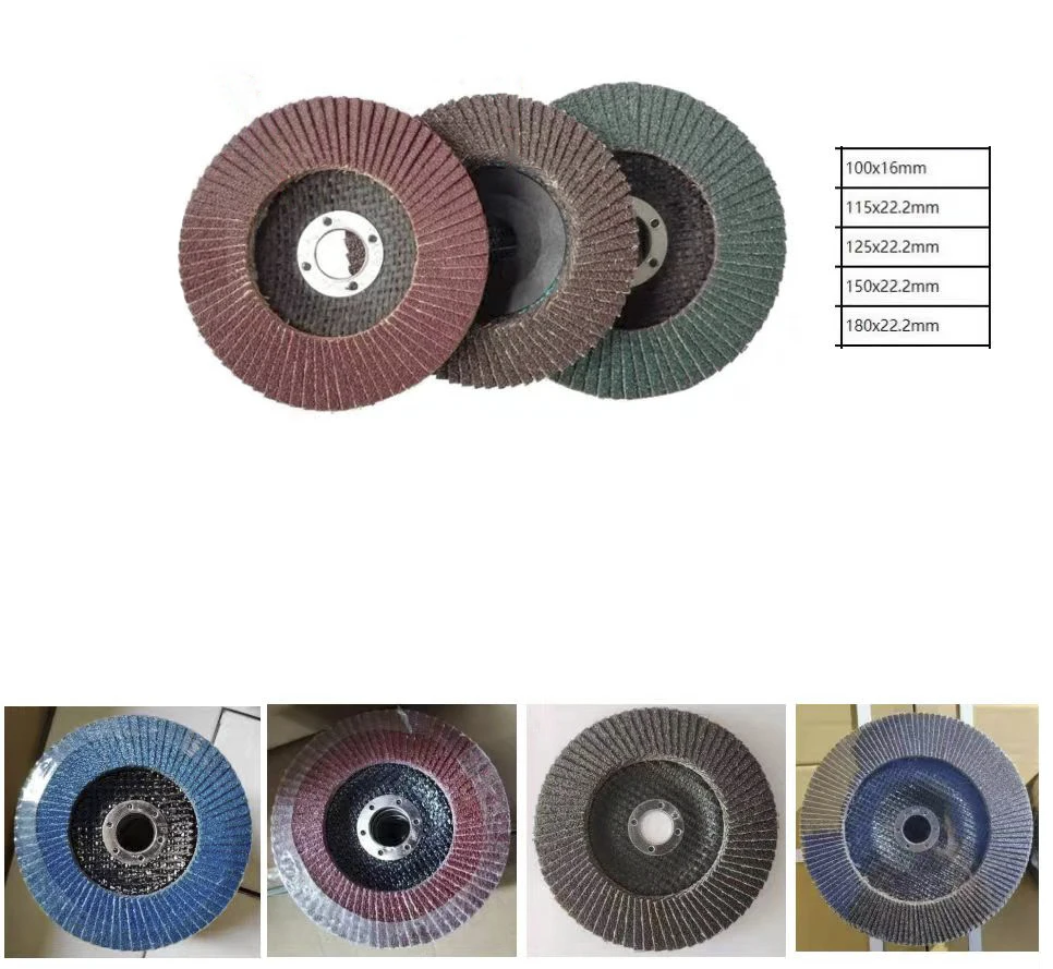 customizable T27 T29 100mm 115mm 125mm 4inch 4.5inch 5inch Ceramic Abrasive Calcined Zirconia Aluminium Oxide Flap Disc