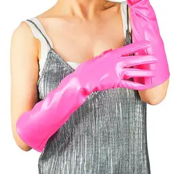 Wholesale High Quality Women Real Leather Pink Long Gloves For 30cm 40cm 50cm 60cm 70cm 80cm evening party Opera Gloves
