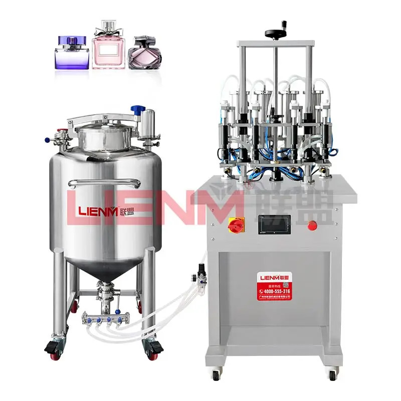 Good Price Semi Automatic Pneumatic Fragrance Cologne Perfume Liquid Oil Vial Bottle Vacuum Refill Fill Bottling Machine Small