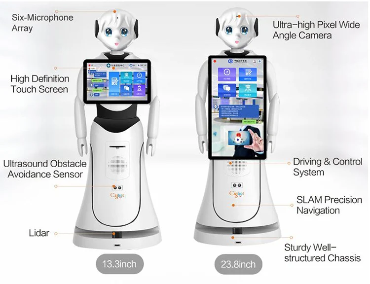 Delivery Autonomous Service Robot Humanoid Smart Commercial Service Robot