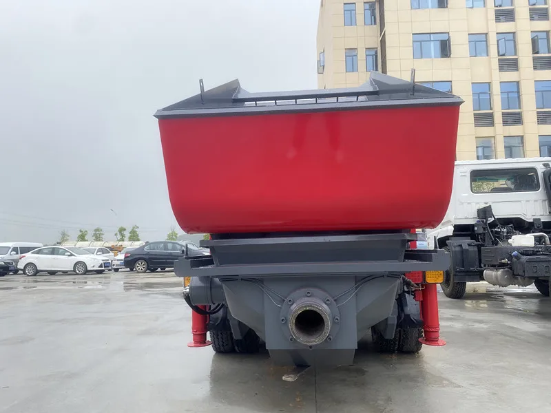 new intelligent diesel concrete mixer with pump good construction  machinery c3 diesel concrete mixer pump