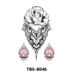 Wholesale Designs Waterproof Sticker Temporary Long Lasting Rose Flowers Tattoos Sticker