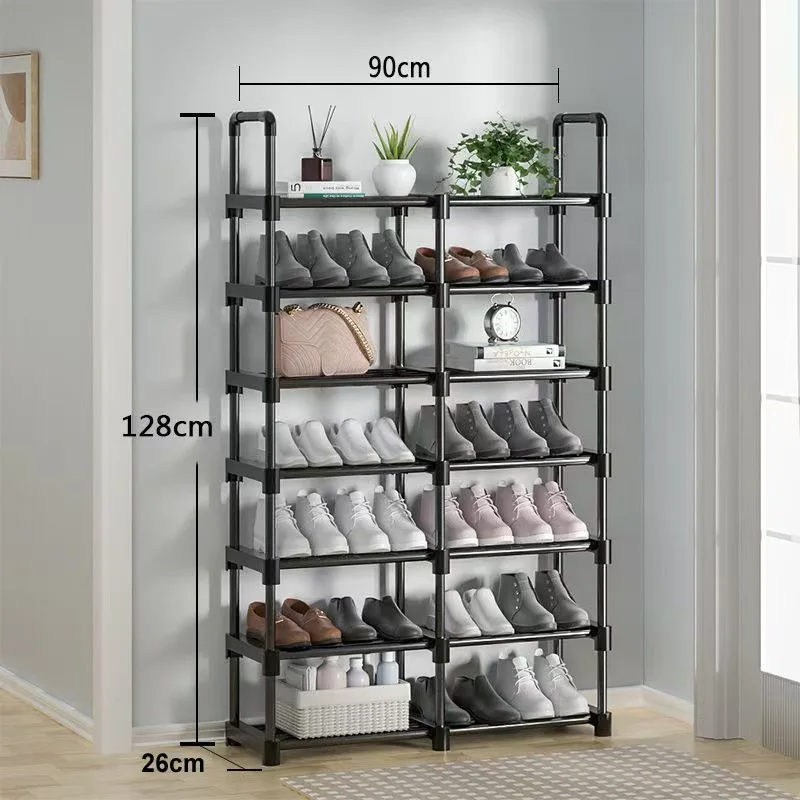 Shoe Rack Porch Storage and Assembly Shoe Rack Stainless Steel 3-Tier Shoe Rack Shelf Storage Organizer For Closet Entryway