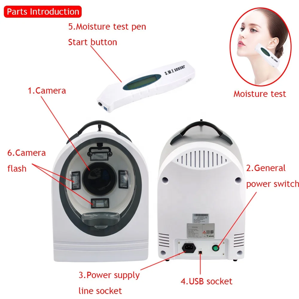 Professional skin analysis machine facial skin analysis machine skin analyzer