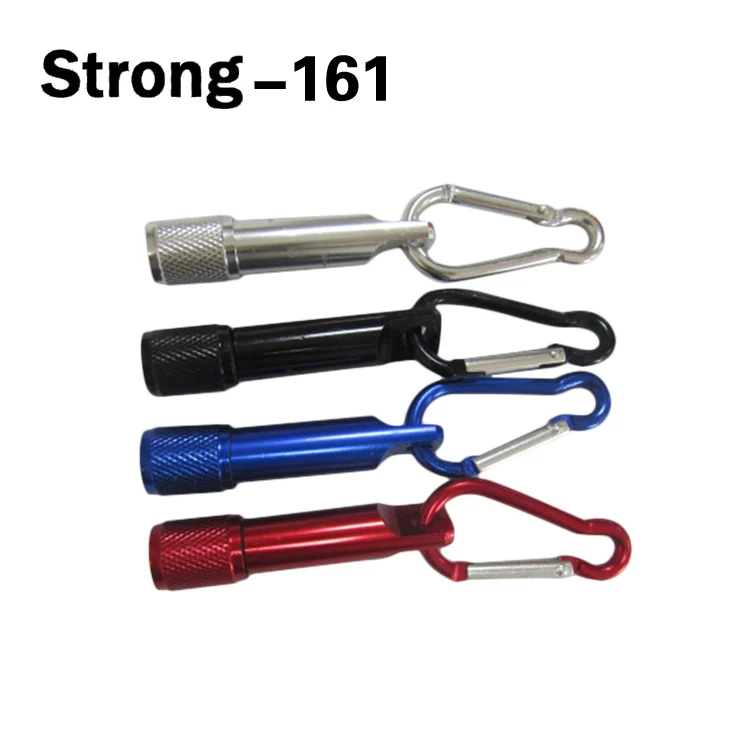 Portable Aluminum mini LED light with carabiner small lamp