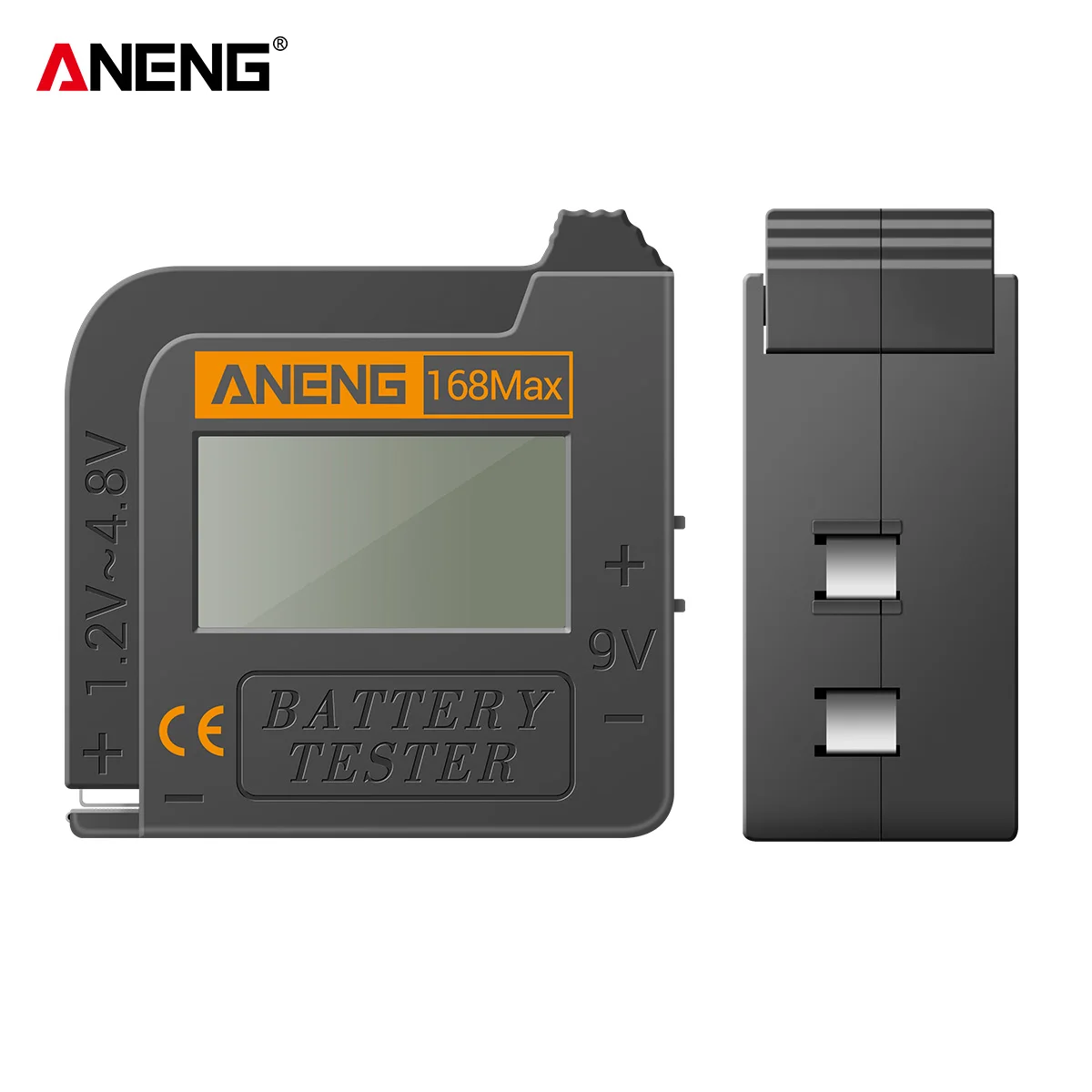 ANENG 168Max Digital Lithium Battery Capacity Tester Universal test Checkered load analyzer Display Check AAA AA Button Cell
