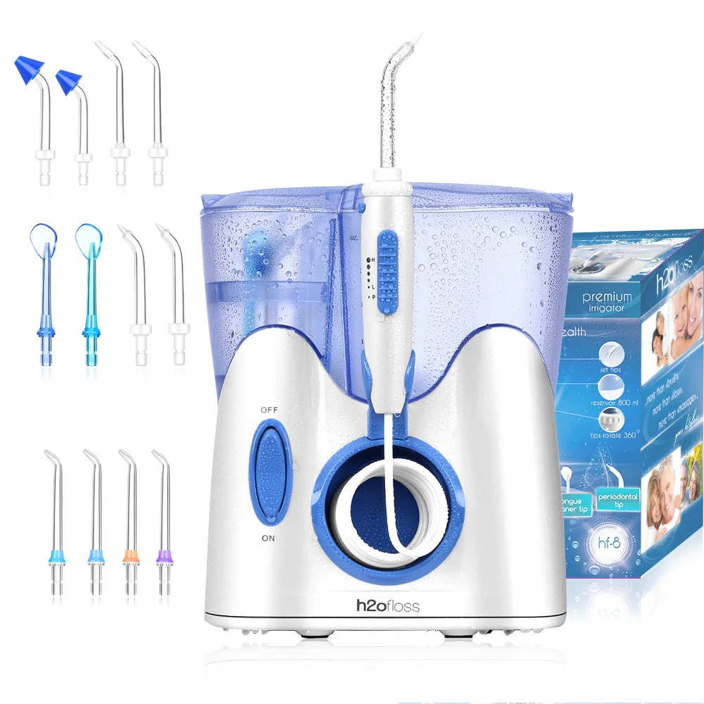 H20floss Professional countertop water flosser 800ml High Quality Oral Hygiene Water Floss For Family Daily Oral Care