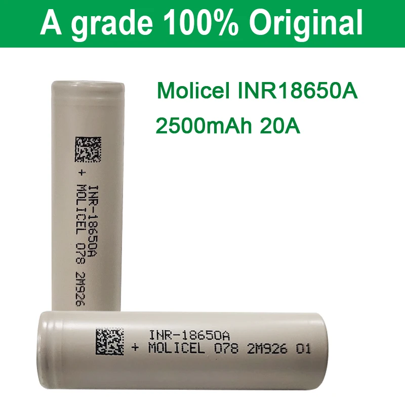 Оригинальный Аккумулятор для электроинструментов molicel INR18650A 18650 2500 мАч