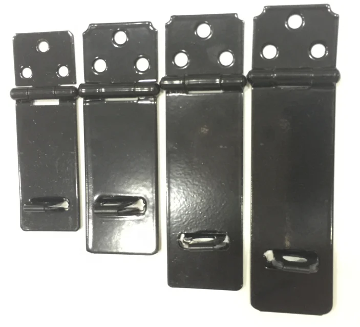 Черная стальная застежка и замок для двери