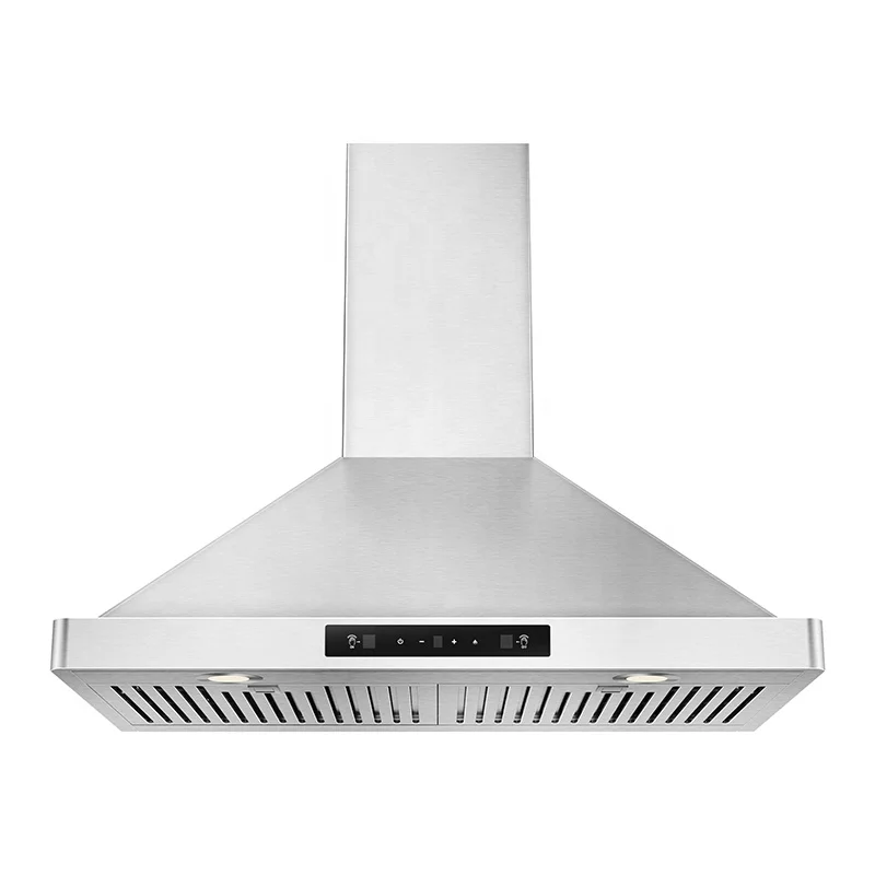 30 Inch Range Hood 450 CFM 3 Speed Gesture Sensing Touch Control Panel Stainless Steel Wall Mount Kitchen Cooker Hood