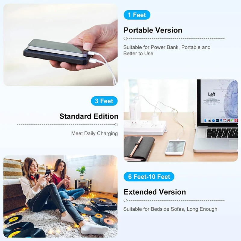 New Model Customized Fast Charging Data Cable 1m 2m 3m Cable Charger 8pin Usb Cable For Iphone 13 Charger