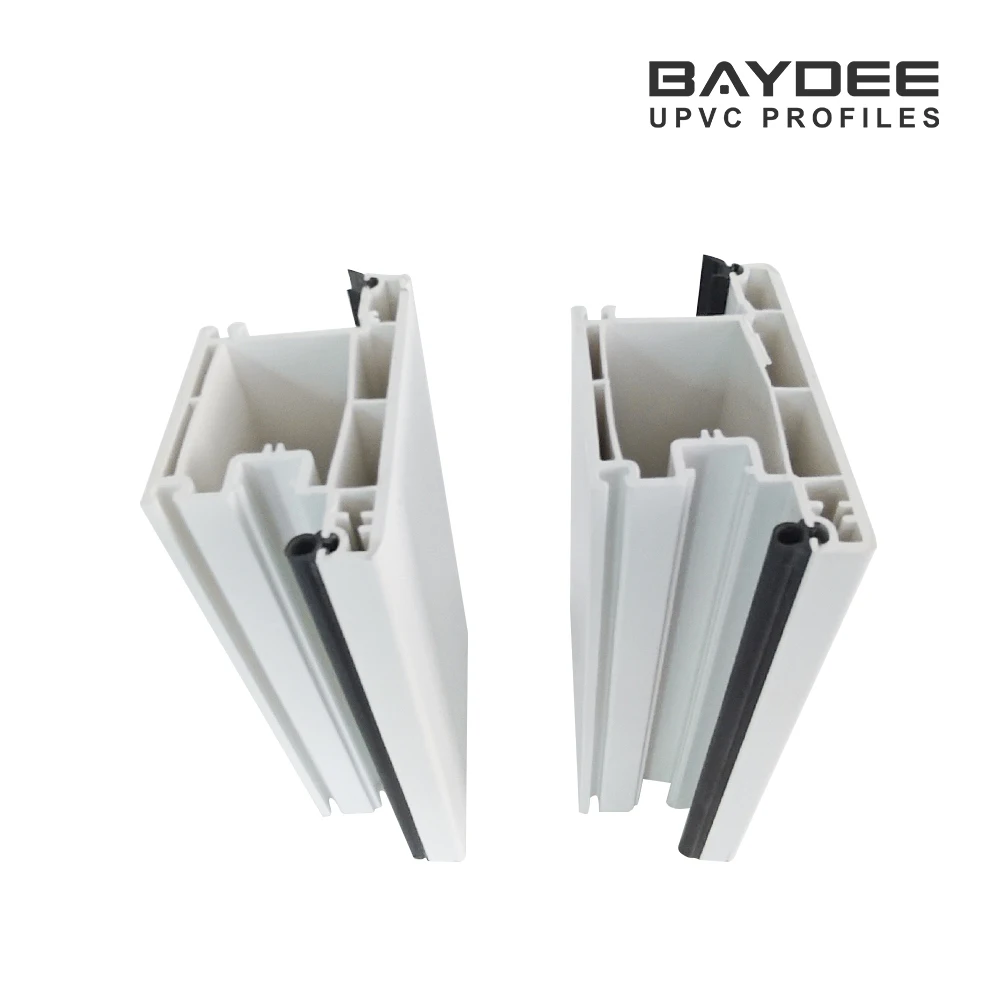 Manufactures uPVC Profile 80mm Pvc Profil Windows and Door Frame Plastic Profiles in china